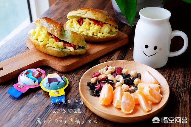 普通早餐实拍图:早餐自己在家做，有哪些容易做又好吃的