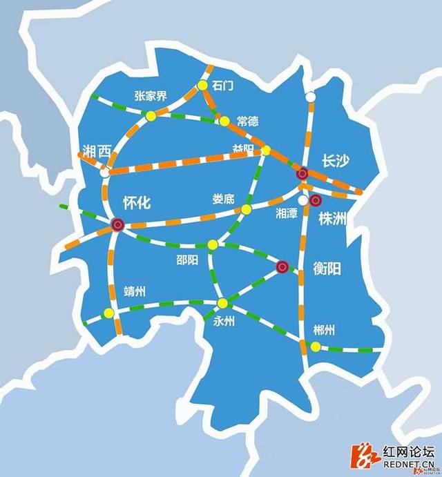 湖南火车路线地图图片