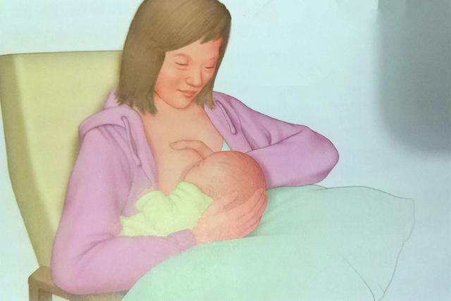 宝宝吃母乳的样子图片图片