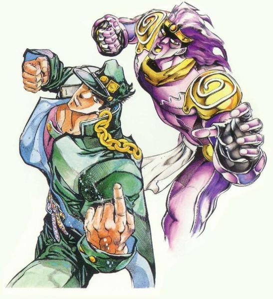 jojo的奇妙冒险中空条承太郎的白金之星能打赢绯红之王吗