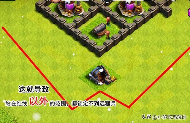 部落冲突里电磁塔放一个在最角落有什么用？