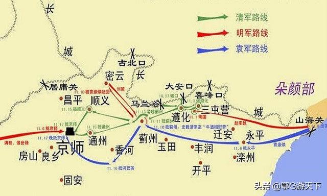 北京城下是龙，袁崇焕在辽东建起了宁锦防线，为何还被清朝兵攻打到了北京城下