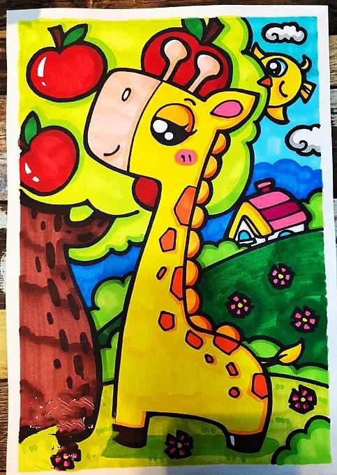 立体感的儿童画,有以下几种方法:1,可以跟剪贴画相结合的绘画方式先把