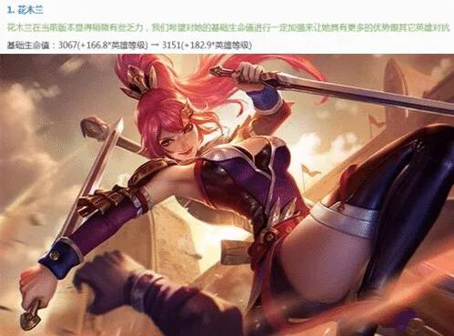 王者荣耀2.18更新：花木兰首次加强,为什么热门的他被削废却人人喊好？
