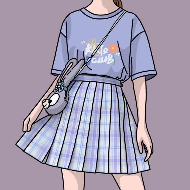 有好看的女生日常服饰动漫插画吗
