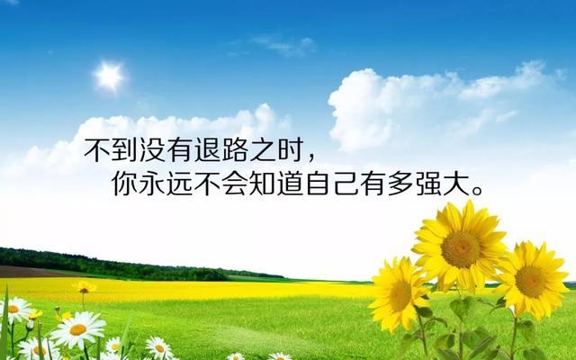 周末早安正能量心语180825：别败给生活，别败给别人说