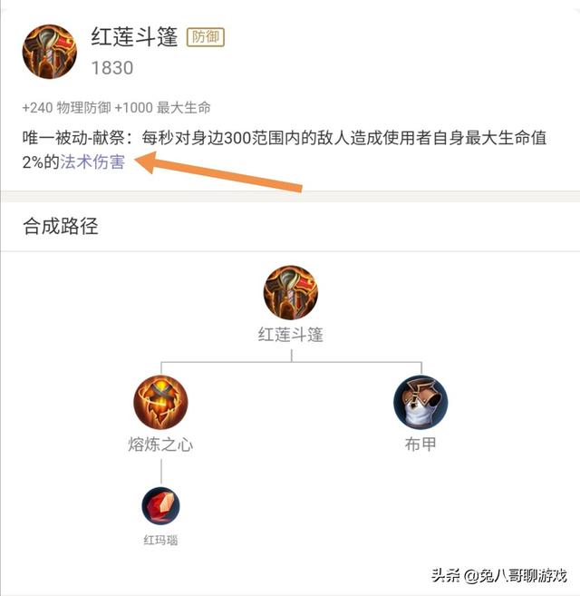 王者荣耀中红莲斗篷是一件什么样的装备？为什么我巅峰1700的同学说这是最废的肉装？