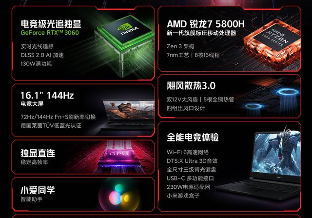 Redmi G游戏本：全系光追，预算6000～8000RMB，求推荐性价比高的游戏本