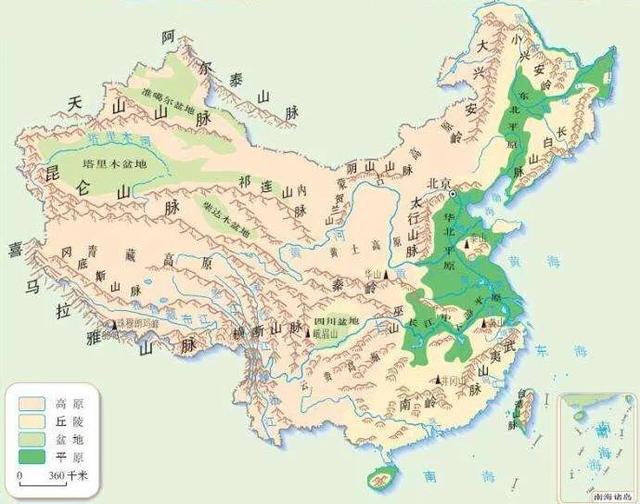 华北平原在哪里 地图图片