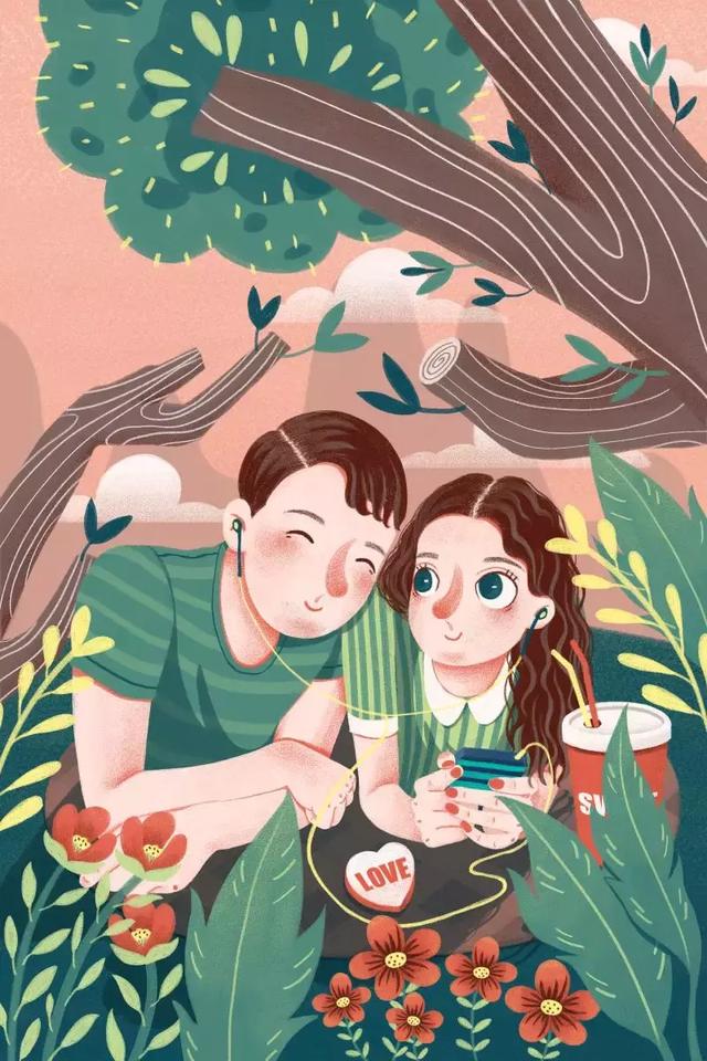 情人节的插画海报精美图片大全 情人节暖心情话句子