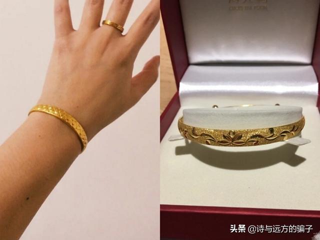 30克金手镯图片,五十岁女人买金手镯什么图案最好？