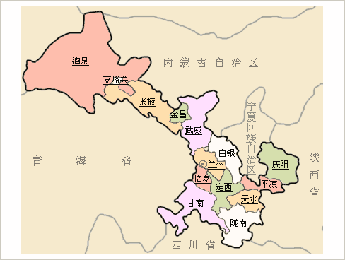 陕西属于哪个地区，甘肃省和陕西省行政如何划分