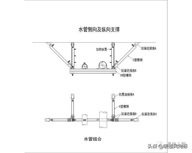 机电抗震支架设计说明及做法大样图