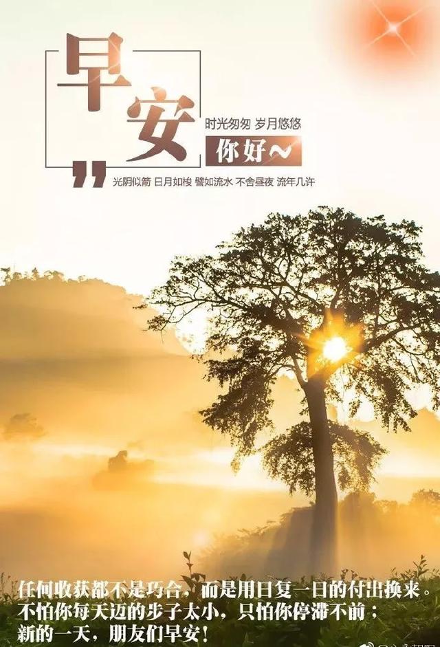 周五早上好奋斗语录图片：我们共沐美好，也同闯风雨