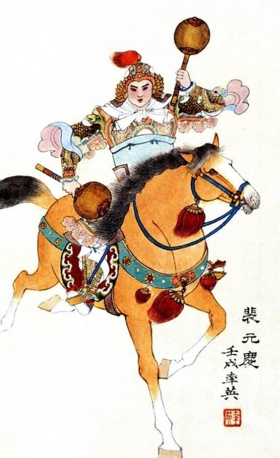 雄阔海:大隋第四条好汉雄阔海与大隋第三条好汉裴元庆比武，谁胜算大些？