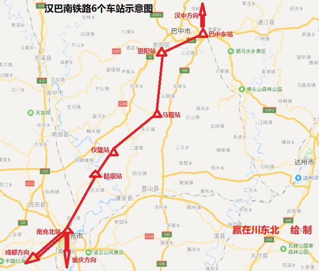 为什么汉巴南铁路要绕过仪陇金城镇?从直线变为"c"字型?-惠修网