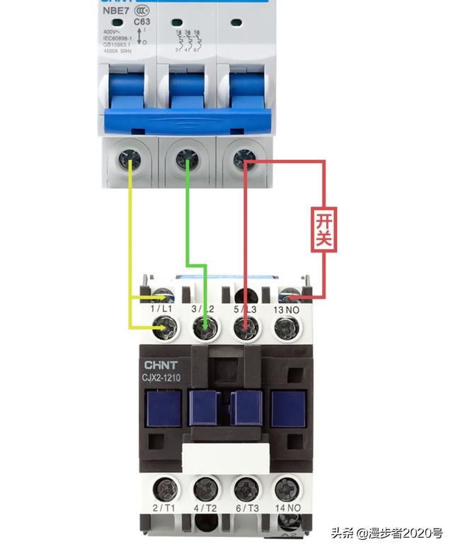 交流接触器接线图:交流接触器接线图解 220v交流接触器实物接线图？