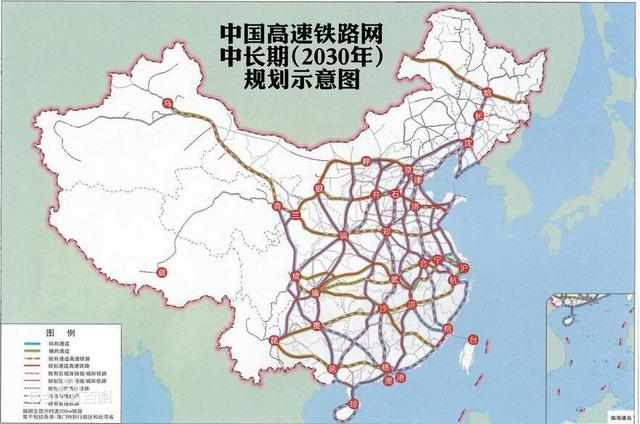 谁能弄一张中国高铁路线图？