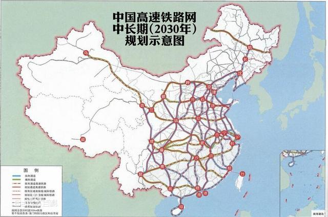 谁能弄一张中国高铁路线图