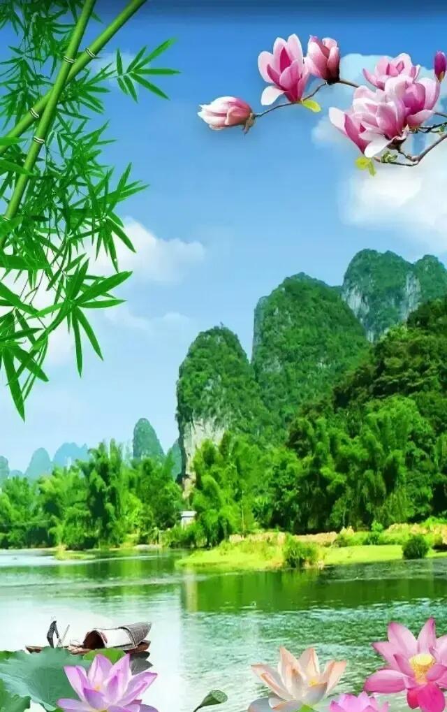 适合发朋友圈风景的诗句:写人生途中风景好的诗词？