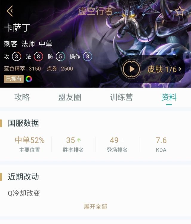 LOL“新版本卡萨丁亲爹”出现？高端局单杀率高达90%,玩家直言没法打,你怎么看？