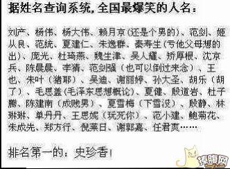 你见过那些搞笑的人名 头条问答