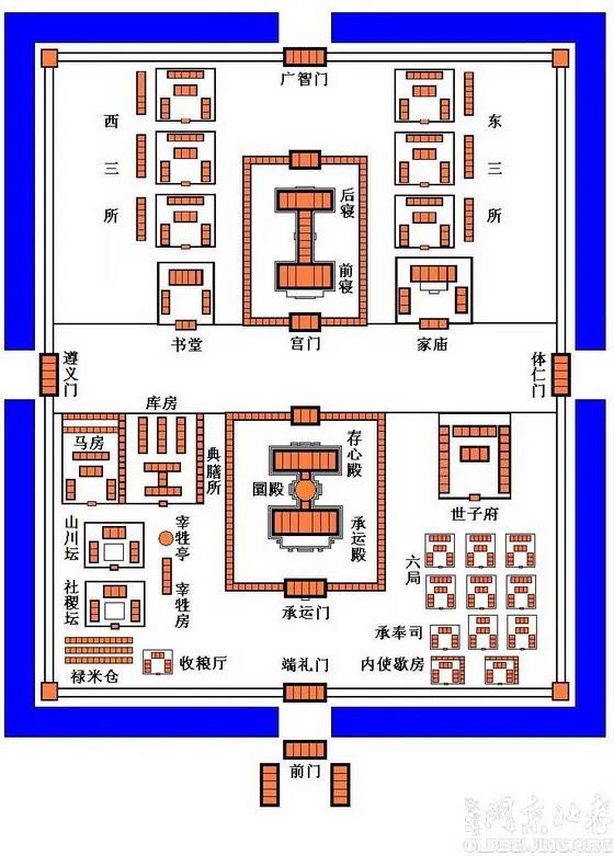 明清宫苑平面图图片