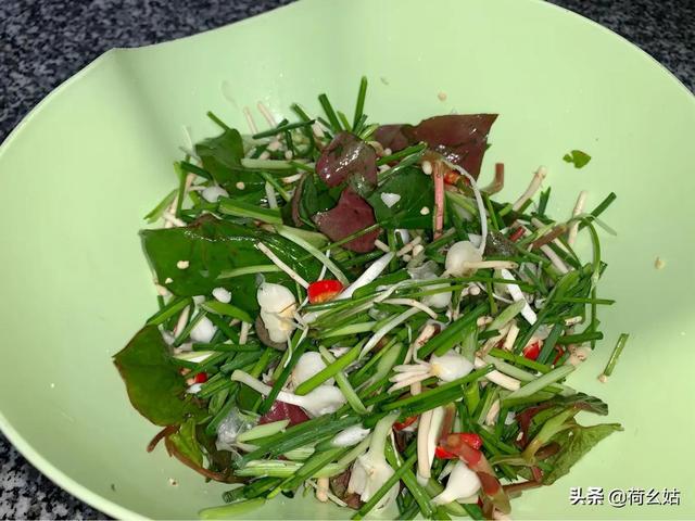 其中最好吃的做法我觉的是小野葱和折耳根一起凉拌野蒜怎么腌制好吃