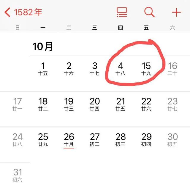 1582年消失的十天:1582年少了十天吗？为什么？