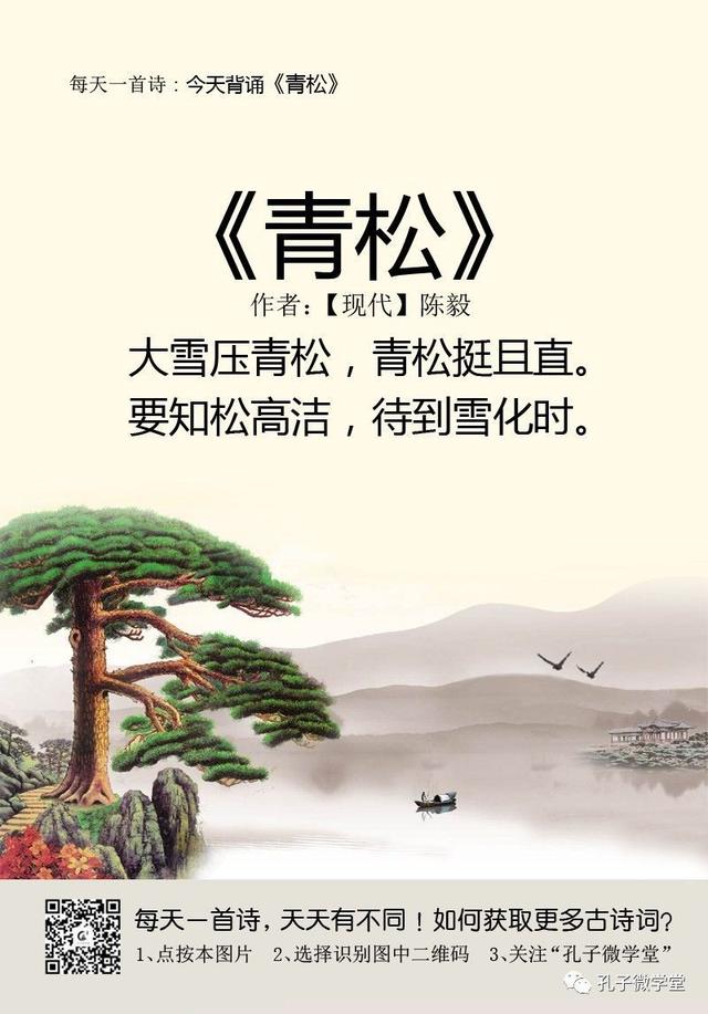 写松树的古诗名句你最喜欢哪一句
