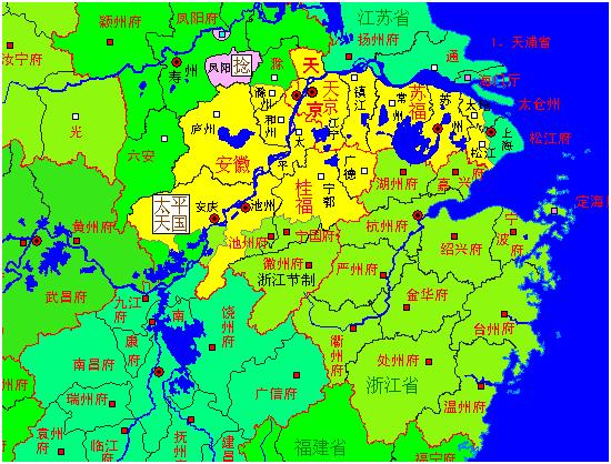 太平天国鼎盛时管辖的面积有多大?-惠修网