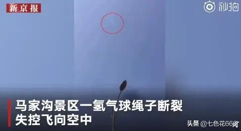 氢气球灵异事件:景区热气球绳子断了，飞走怎么逃生？