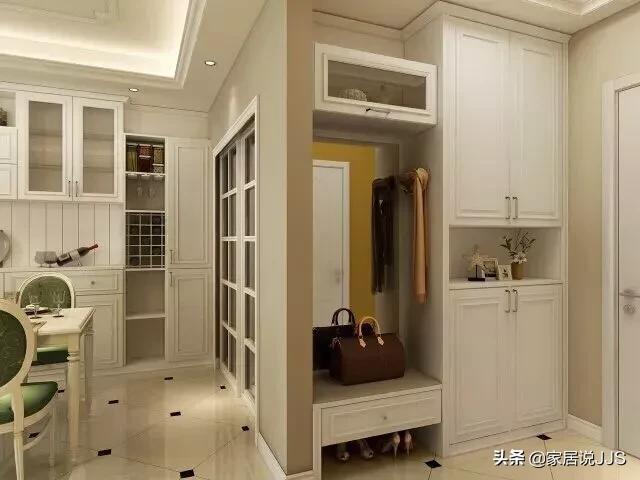 鞋柜放在入户门哪侧好,入户鞋柜深度能超过门框吗？