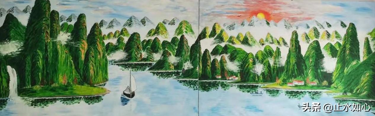 客厅沙发背后挂画大全,你家客厅沙发后面的墙上挂的是什么？