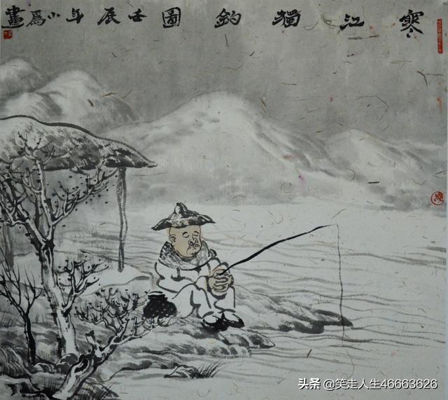 问一句诗怎么理解？孤州蓑笠翁,独钓寒江雪,雪字怎么理解？符合语法吗？