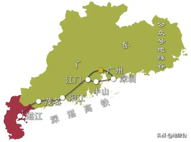 雷州半岛地理位置:广东哪个城市地理位置最好？