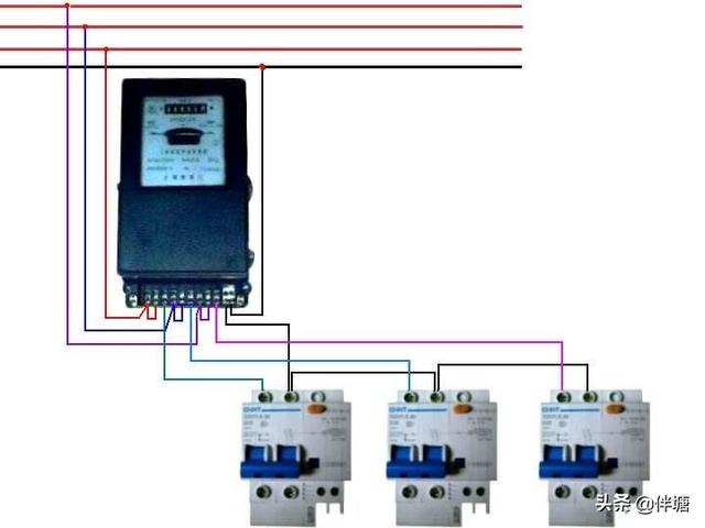 头条问答 - 怎样把三相电接出条220v的家照明电?