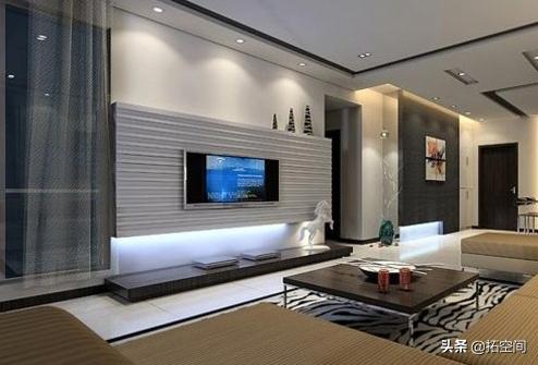 不做吊顶，电视墙怎么设计？插图53