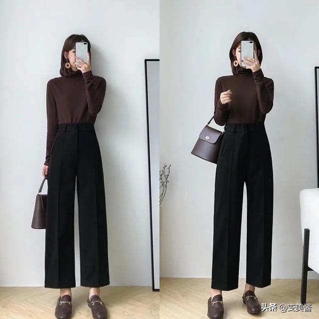 头条问答- 黑色西装裤怎么搭配好看，三十多岁的女人？(9个回答)