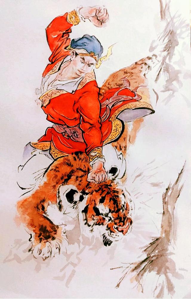 武松小像,武松画像_大山谷图库