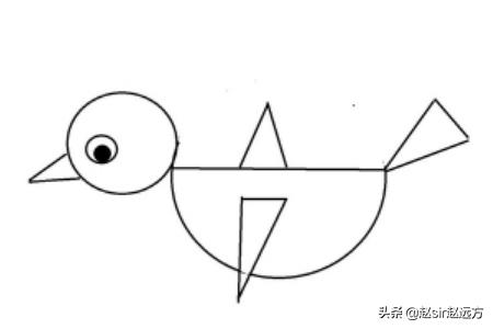 关于鸟的手抄报 简单漂亮:几何图形画动物的简单方法？