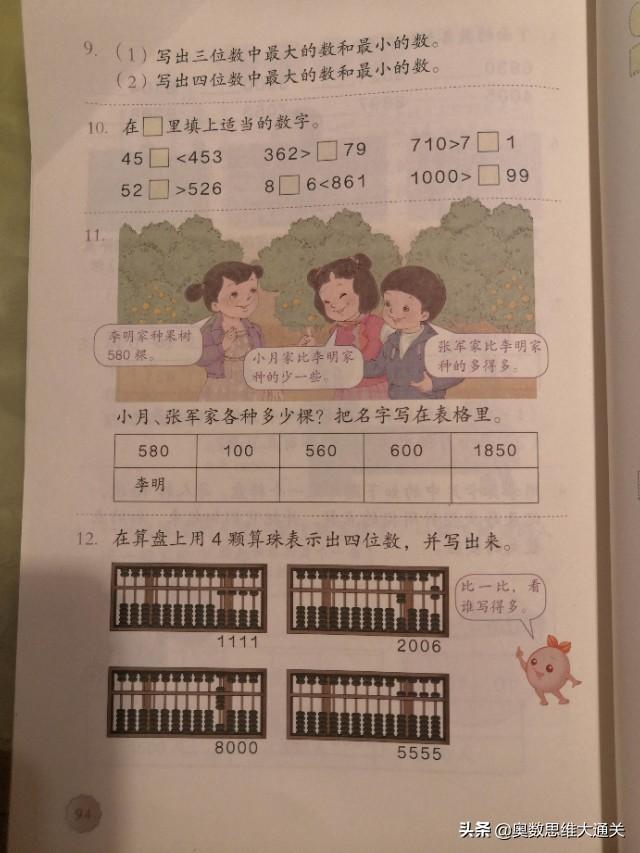 头条问答 现在上小学了 数学还有算盘题吗 3个回答