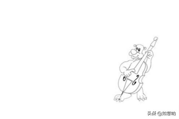 熊的简笔画,如何画动物音乐会的简笔画？