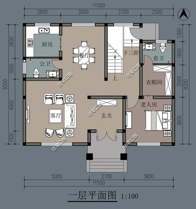 自建房长12米宽9米左右,该怎么设计?