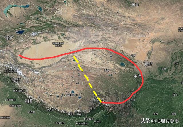 藏水入疆线路示意图图片