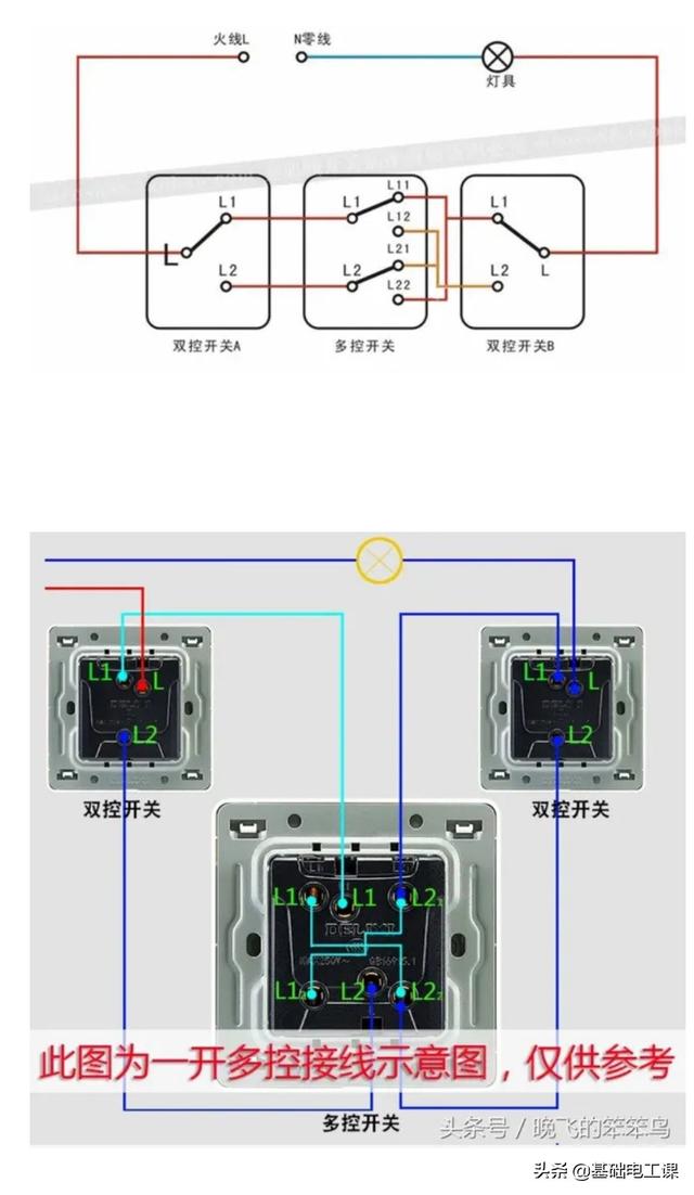 三控开关工作原理图图片