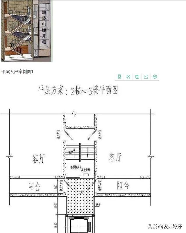 多层加装电梯平层入户方法？