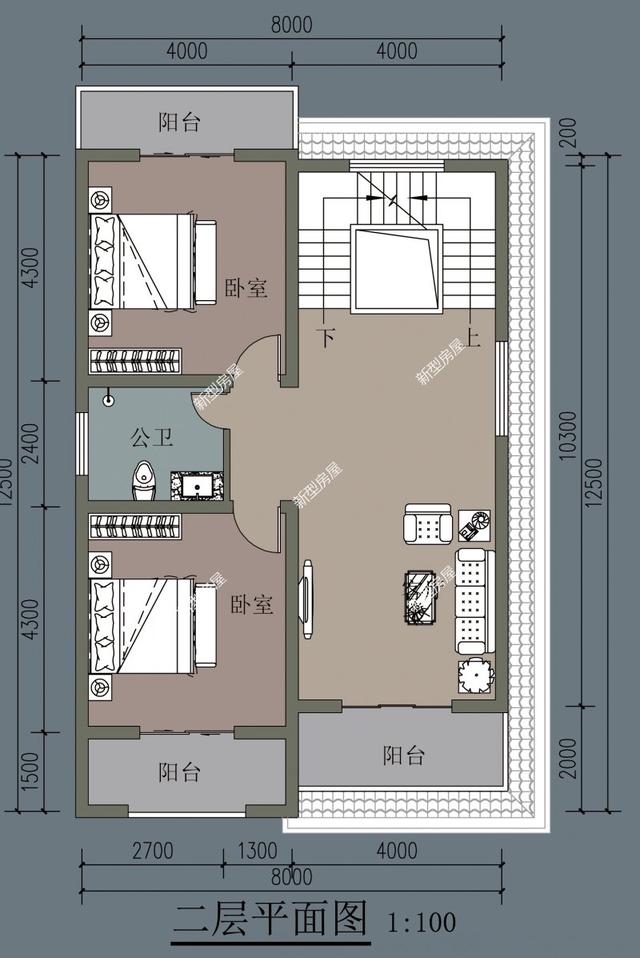 想看更多農村別墅圖紙,可以關注頭條號:新型房屋.