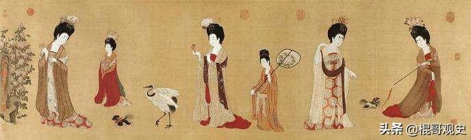 杨贵妃真实画像:杨贵妃的腰，是细还是粗都说杨贵胖，唐朝以胖为美，贵妃的腰呢