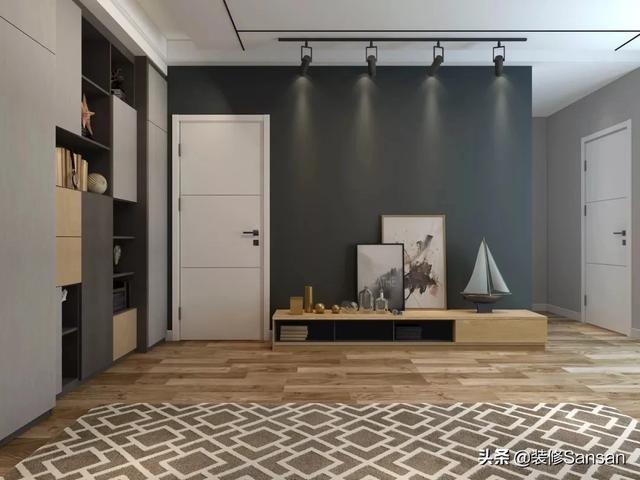 不做吊顶，电视墙怎么设计？插图62